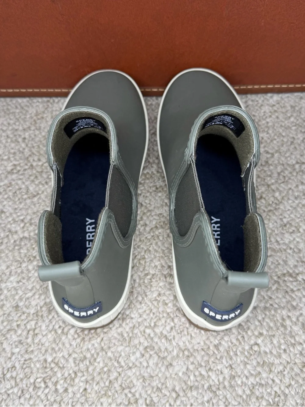 Sperry rubber rain boots